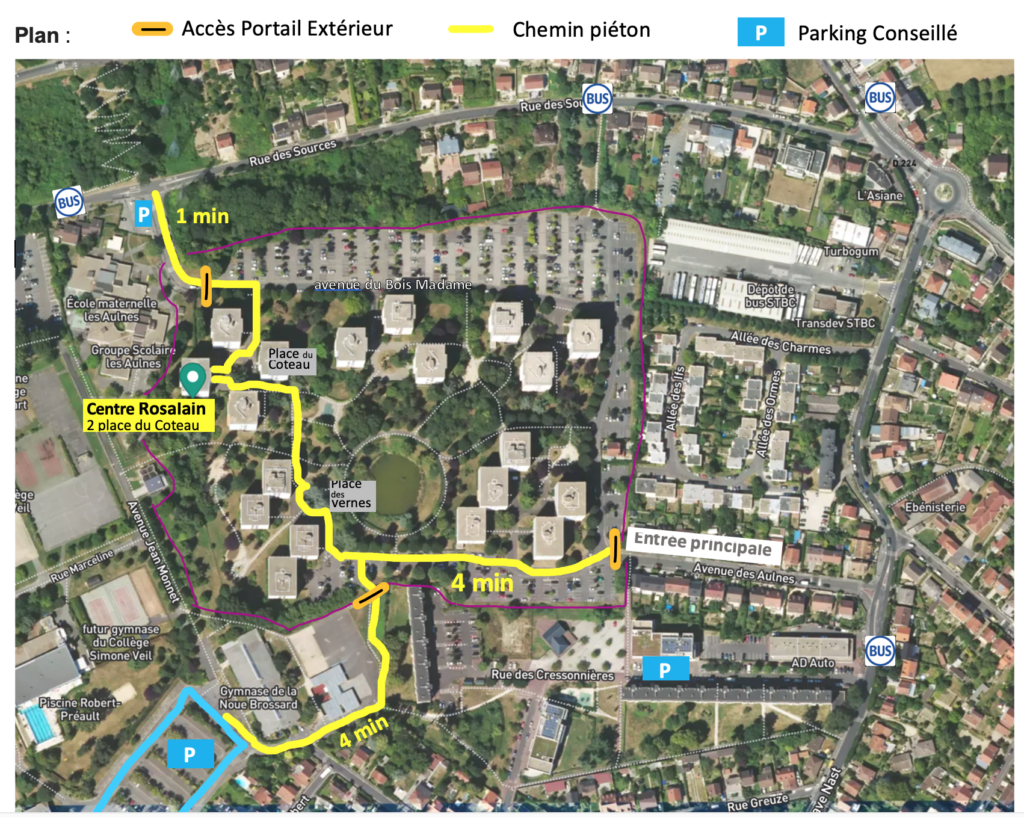 Plan d'accès au cabinet